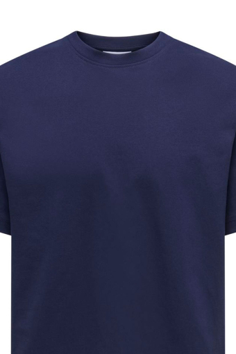 Fred Basic Oversize Tee Evening Blue