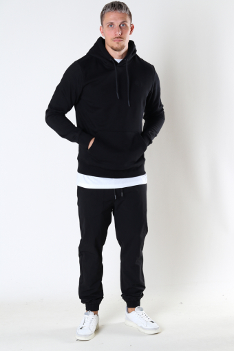 Lars Organic/Recycled hood sweat Black