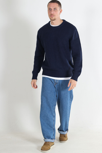 Cody Knit LS Relaxed Crew Neck Sky Captain