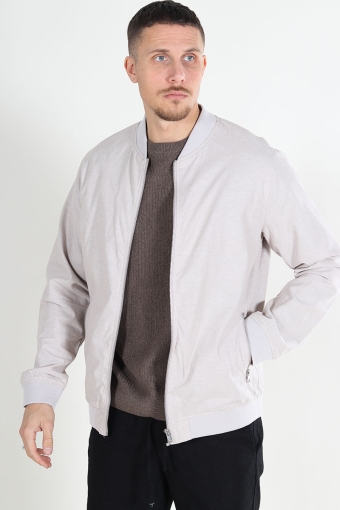 Summer Linen Bomber Jacket Crockery