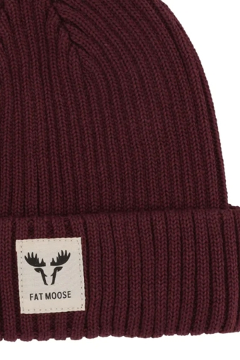 Fat Beanie Dark Plum