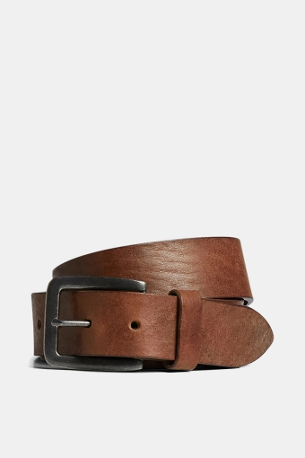 VICTOR LEATHER BELT Mocha Bisque