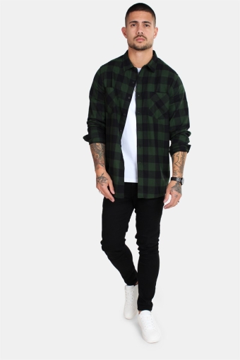 Checked Flanell Shirt Black/Forest