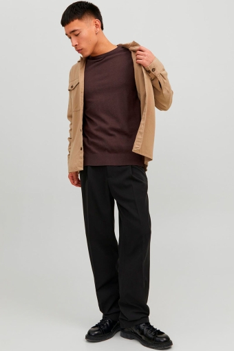 Emil Knit Crewneck Seal Brown