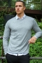 JEFF GREYSON CREW KNIT Light Grey