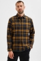 Selected SLHSLIMTRENT SHIRT LS CHECK W Tapenade Checks