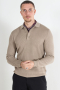 ONLY & SONS Phil Rib LS Polo Knit Chinchilla