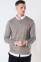 JEFF GREYSON CREW KNIT Dark Beige