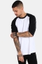 Urban Classics Raglan 3/4 sleeve  White/Black