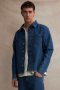 Solid William Overshirt Middle Blue Denim