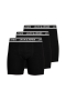 Jack & Jones Solid Boxer Briefs 3 Pack Black